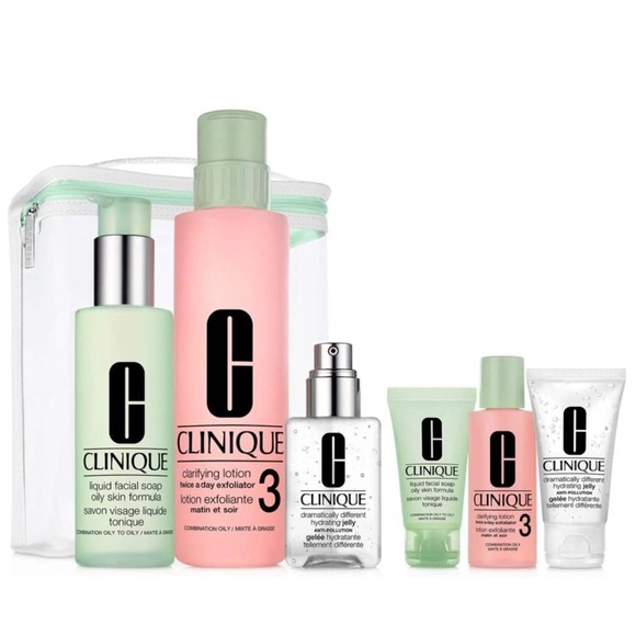 Clinique Other - Clinique 3 step skincare set for combo oily skin